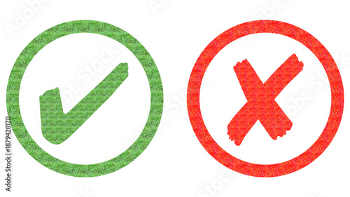 Checkmark, Cross, Checkbox, tick, yes and no, PNG