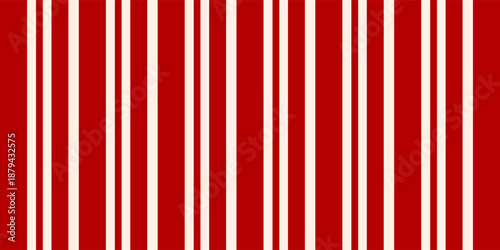 Christmas Seamless Vector Pattern. Contain candy cane stripes in red and cream colors. Great for wrapping paper and wallpapers.eps,10