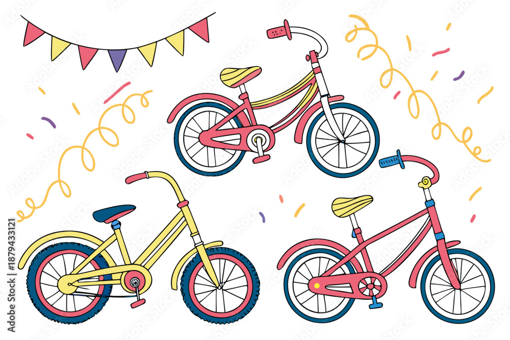 Fototapeta premium Bicycle vector illustration