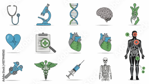 Medical and Science Icons Collection.
