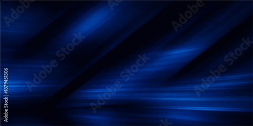 Abstract blue and dark background design featuring motion waves and digital light rays creates a texture of energy and blurred lines in this artistic wallpaper