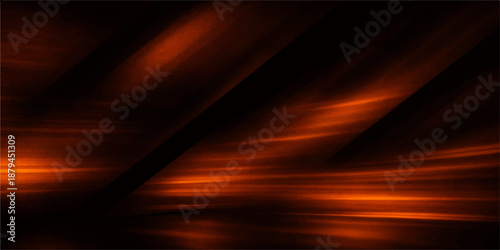 Abstract fire and orange background design featuring glowing lines and motion waves with bright flame energy and light rays in a dark space pattern