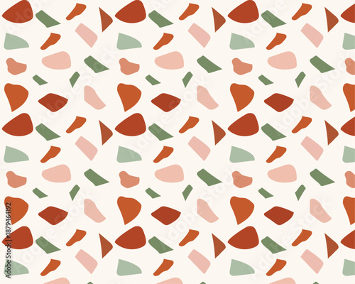 Wallpaper Mural seamless pattern with hearts Torontodigital.ca