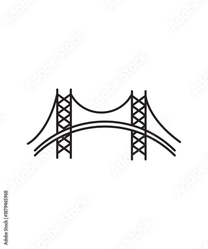 bridge icon, vector best line icon.