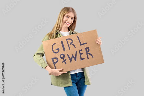 Beautiful young happy woman...