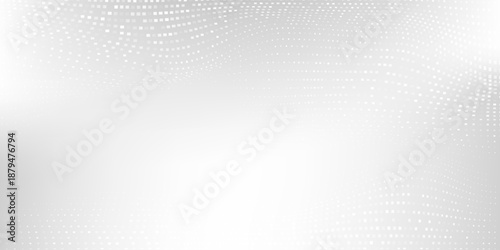 Rectangle transparant dotted foil background with metal mirror texture. Chrome gradient surface with light gloss modern abstract simple