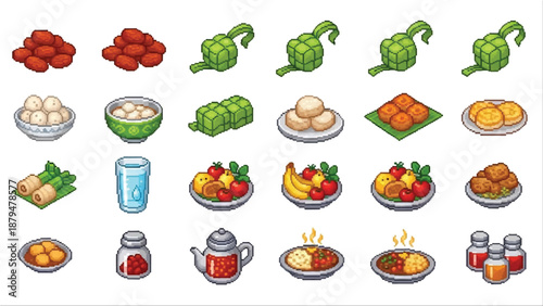 Assorted Food Items and Ingredients Collection.