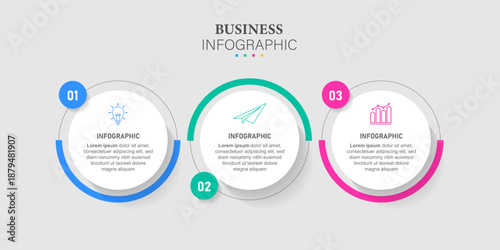 Vector infographic template 3 option steps