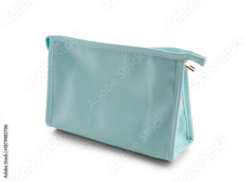 Stylish blue cosmetic bag o...