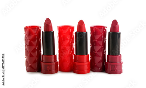 Different new red lipsticks...