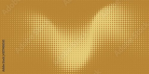 Abstract gold gradient background with halftone effect, pixel art. Vector illustration.