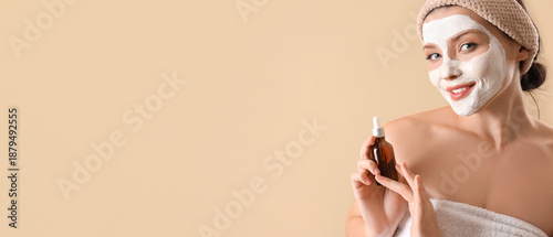 Beautiful woman with applie...