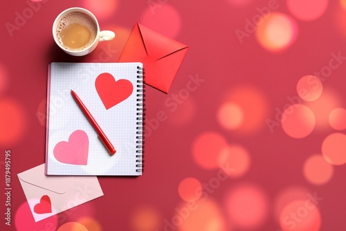 Envelopes with notebook, pa...