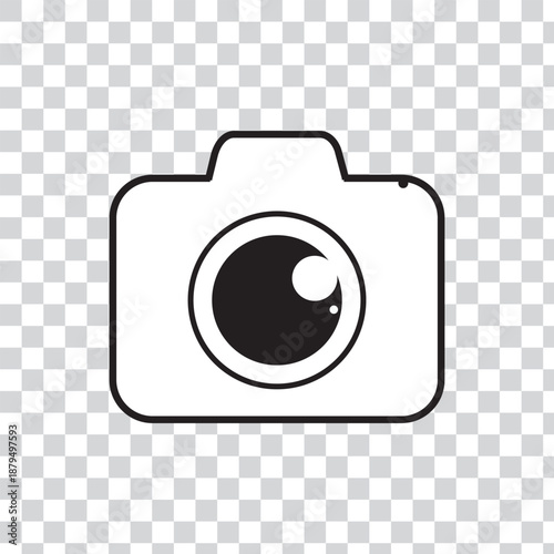Camera icon set. photo camera icon. camera photography icon with transparent background
