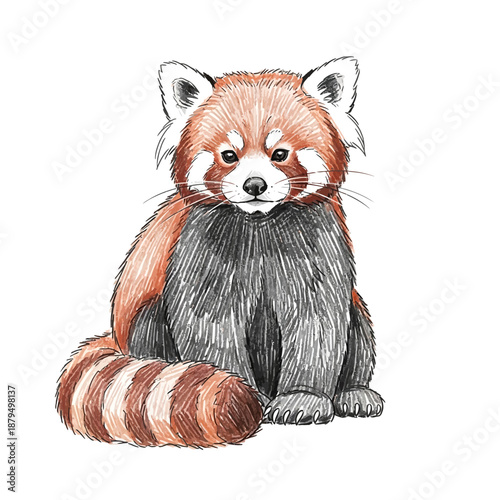 Red Panda Illustration