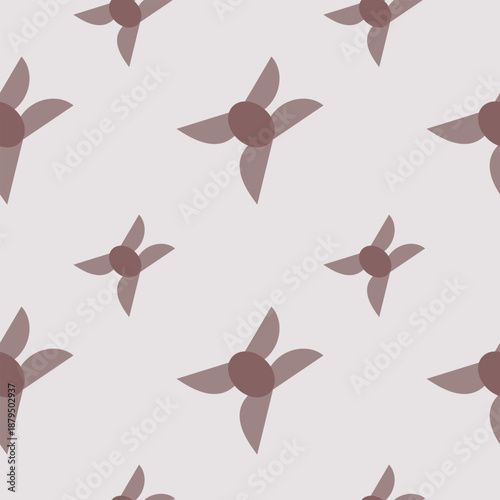 seamless pattern with abstract Hairy Keruing 