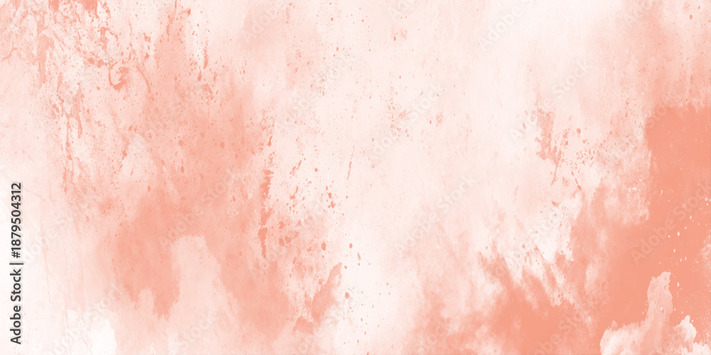 Fototapeta premium A gentle wash of coral and peach tones creates a soft textured abstract background suitable for various design applications