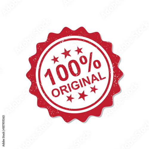 "Red Vintage One Hundred Percent Original"