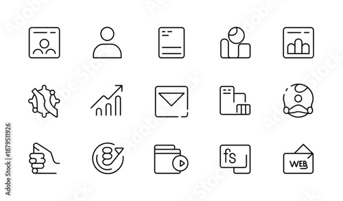 Designer Editable Line Icon Pack Vector Set for Digital and UI Design