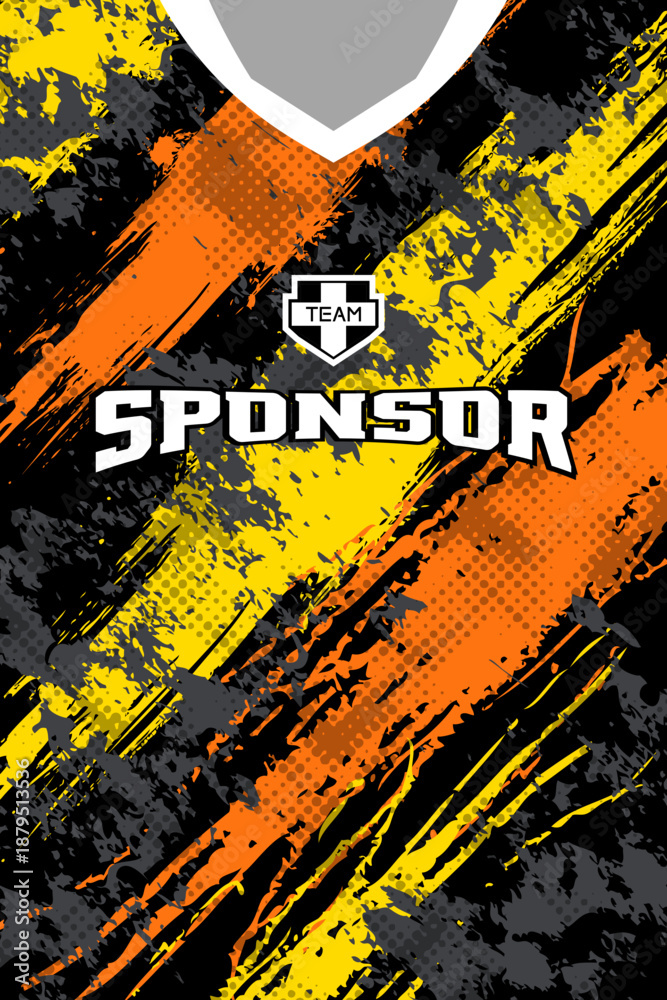 Fototapeta premium abstract grunge pattern for sports jersey design