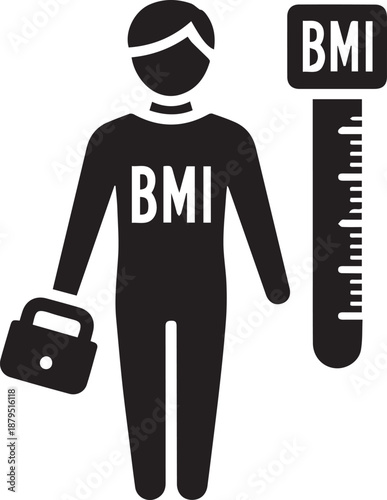 BMI Measurement Medical Icon