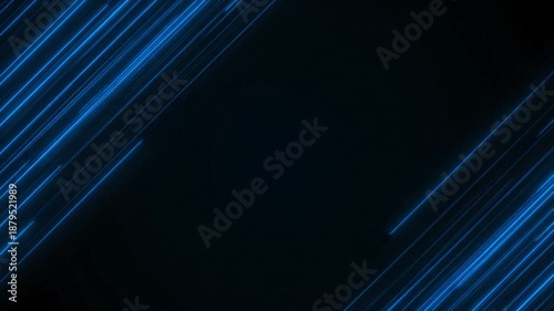 Abstract background with blue streaks on a black and white gradient backdrop.