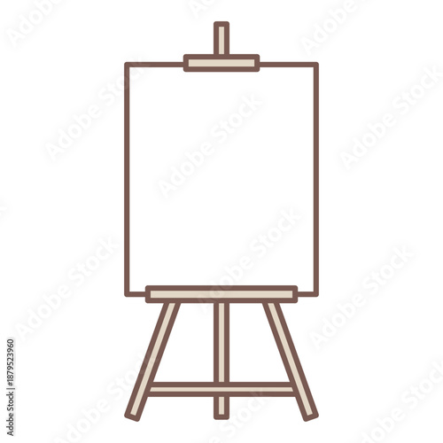 simple illustration of blank canvas