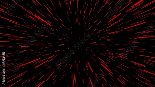 Radiating red streaks bursting from the center on a Generate title without using the word 
