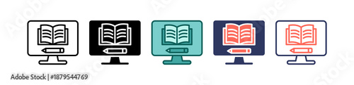 Digital Learning multiple icon