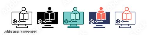 Virtual Education multiple icon