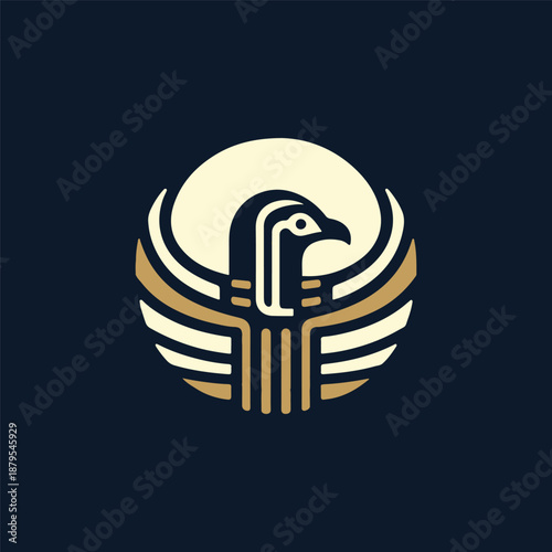 Horus Egypt God Logo