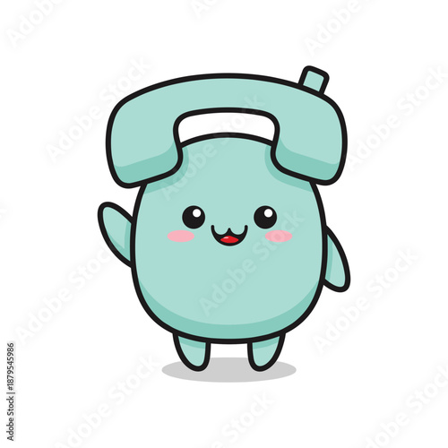 Kawaii Teapot Character Illustration