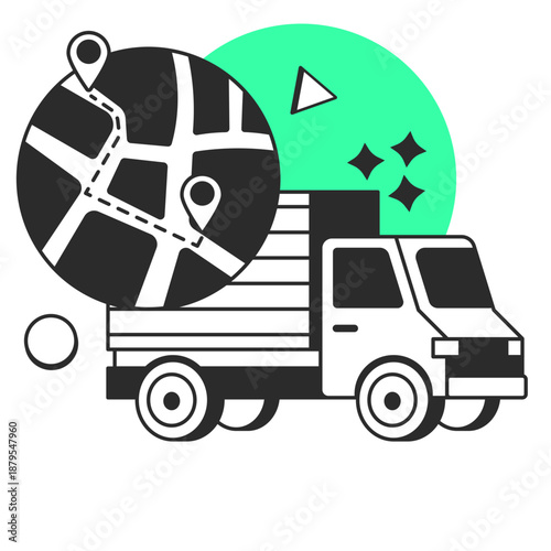 product in delivery  illustration for application design and ecommerce website design needs