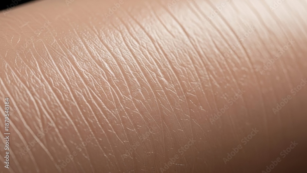 Fototapeta premium Intricate macro representation of diverse human skin surface showing fine epidermal lines