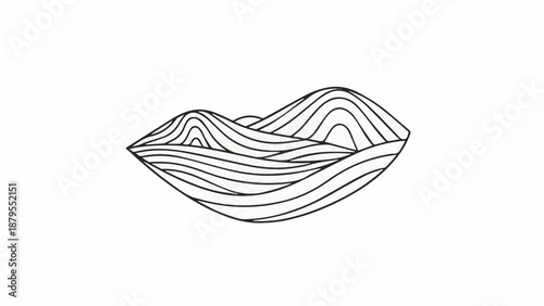 Black silhouette vector illustration of a stylized fish and boat swimming in the deep blue sea nature design for a modern underwater animal tattoo or aquatic life icon
