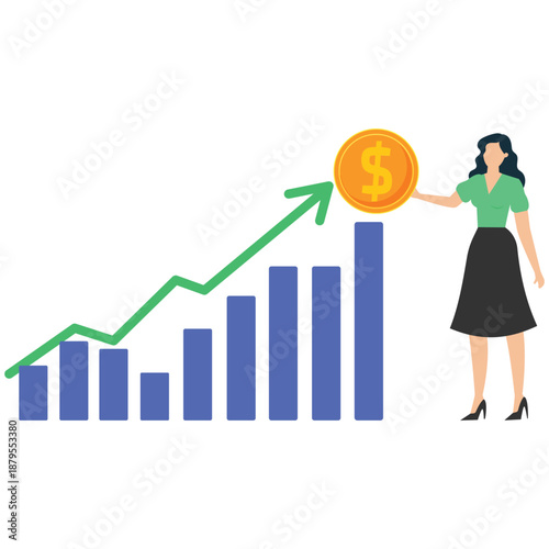 Financial growth chart