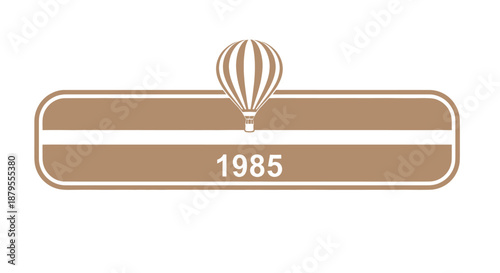 Hot air balloon over 1985 plaque