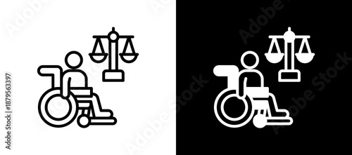 Disability Rights linemixed icon