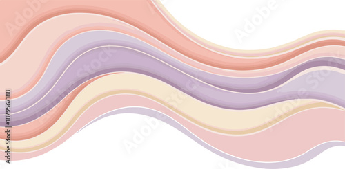 Abstract Pastel Waves Background