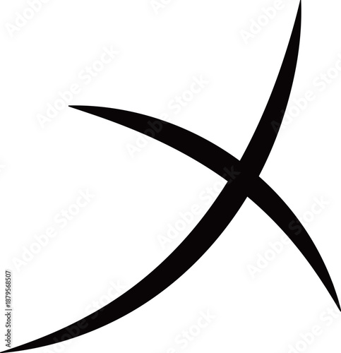 ばってん　額の傷　クロス　メ　ベクターイラスト素材