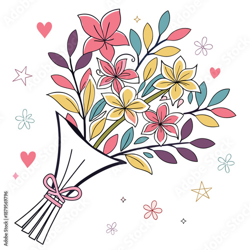 pink floral background