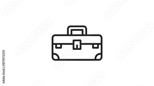 Vector Illustration Of Briefcase For Business And Professional Concept