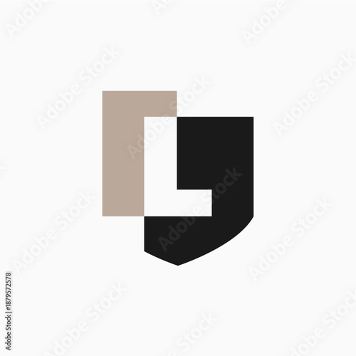 Free Download L letter shield protection security logo vector icon illustration - GFXLoad