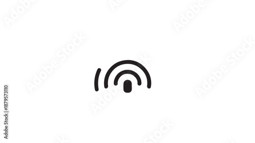 Wi-Fi Signal Icon Vector Illustration For Technology And Internet Connectivity