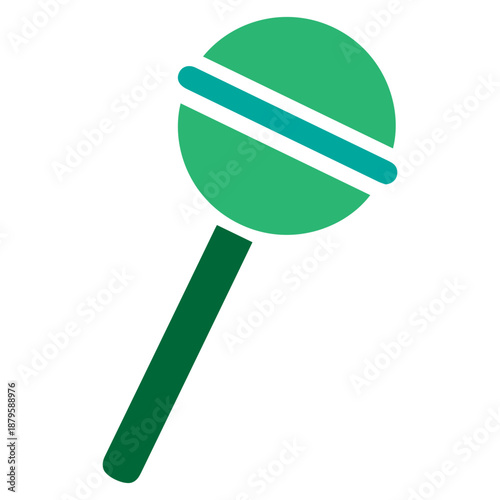 Green lollipop icon