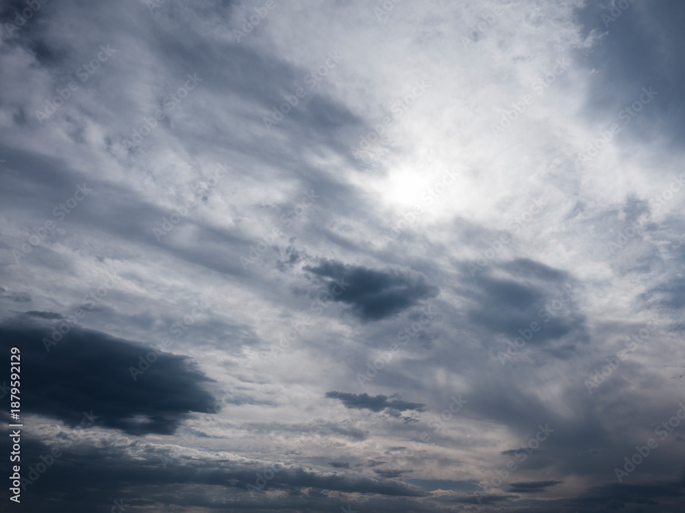 Obraz premium moody sky with heavy rain clouds