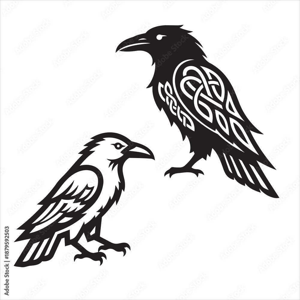 Obraz premium eagle silhouette isolated on white