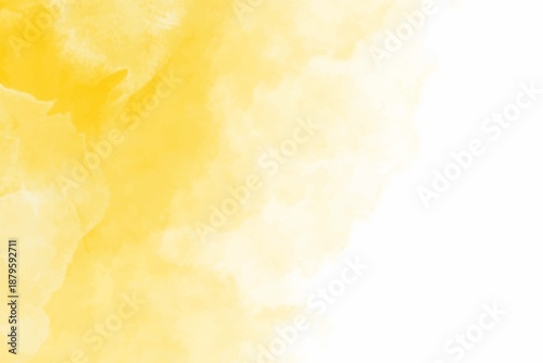 Yellow watercolor texture background