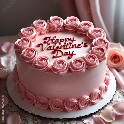 Pink Valentine Cake