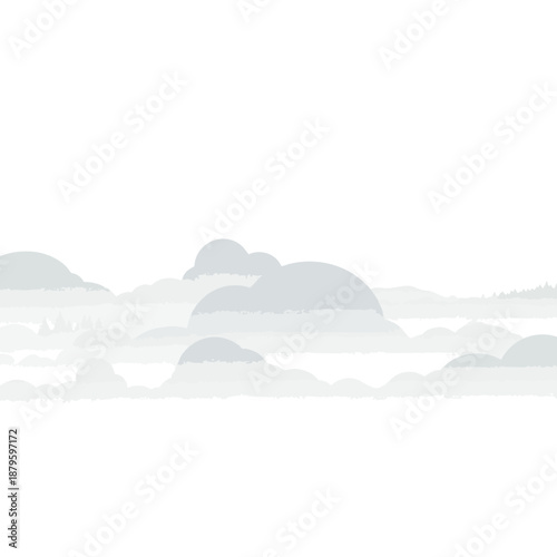 Serene Foggy Landscape